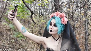 Halloween Cosplayes bige popóba tolva