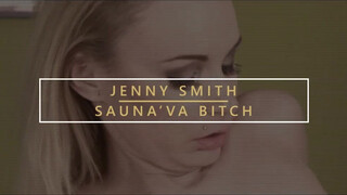 Jenny Smith a világos szőke méretes mellű milf lovagol a faszon